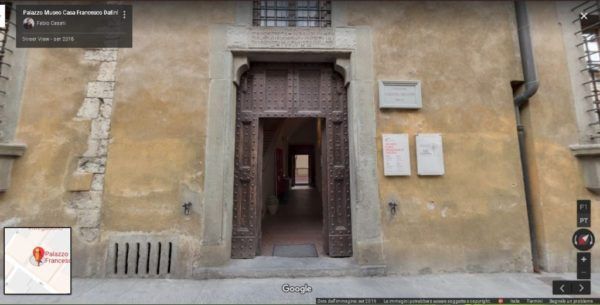 Ingresso Virtual Tour realizzato da Palazzo Museo Casa Francesco Datini