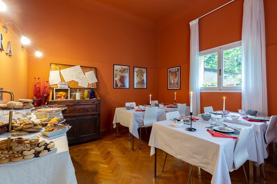 Romantica sala colazione a Firenze.
