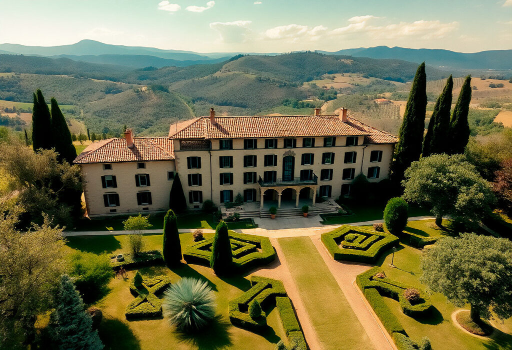 Vista aerea Villa Storica